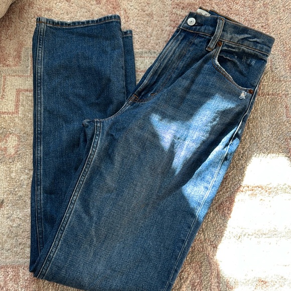 Ankle straight ultra high rise jeans - Picture 2 of 5